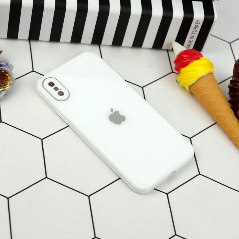 قاب محافظ لنزدار My Case پشت گلسی iPhone X/XS