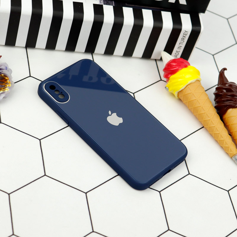 قاب محافظ لنزدار My Case پشت گلسی iPhone X/XS