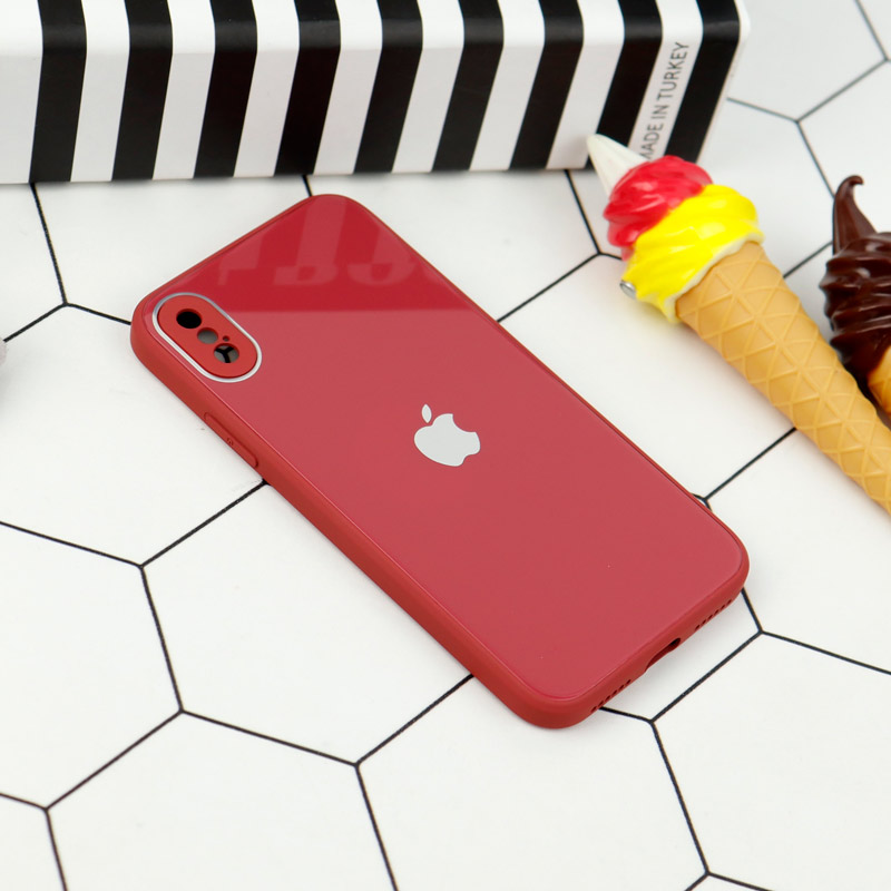 قاب محافظ لنزدار My Case پشت گلسی iPhone X/XS