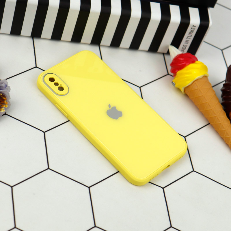 قاب محافظ لنزدار My Case پشت گلسی iPhone X/XS