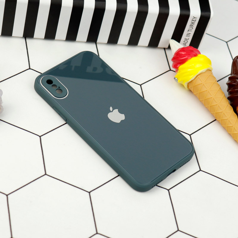 قاب محافظ لنزدار My Case پشت گلسی iPhone X/XS