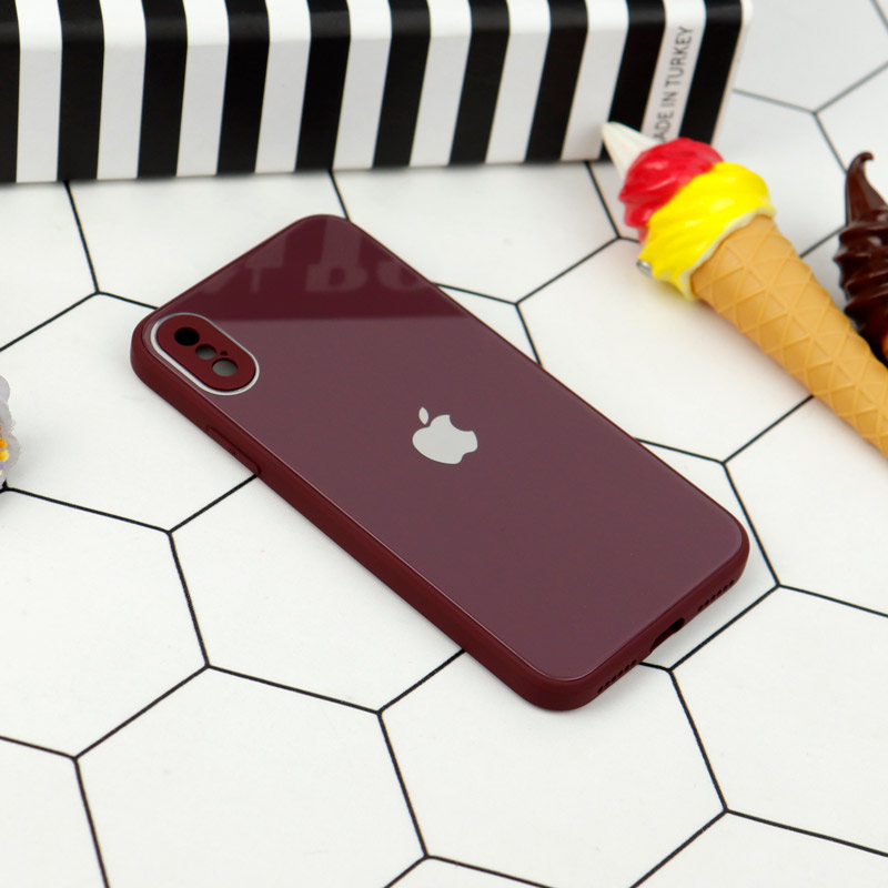 قاب محافظ لنزدار My Case پشت گلسی iPhone X/XS