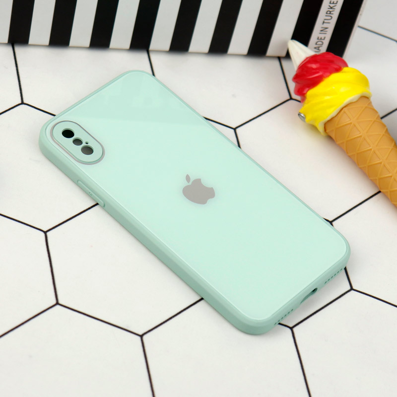 قاب محافظ لنزدار My Case پشت گلسی iPhone X/XS