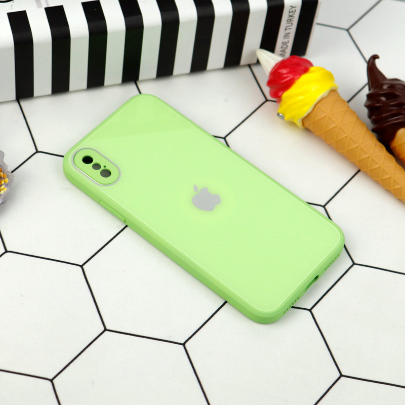 قاب محافظ لنزدار My Case پشت گلسی iPhone X/XS