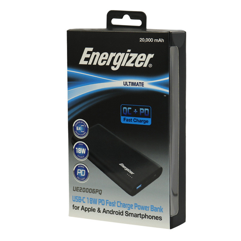 پاور بانک فست شارژ 20000 انرجایزر Energizer UE20006PQ QC PD 18W