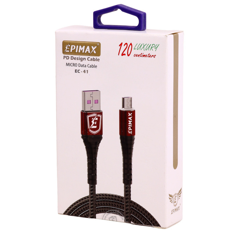 کابل میکرو یو اس بی فست شارژ Epimax EC-41 5A PD 1.2m