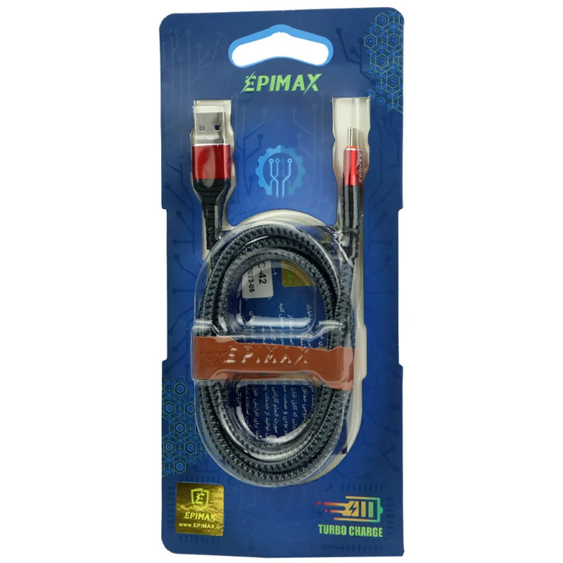 کابل تایپ سی فست شارژ 5 آمپر اپی مکس EC-42 طول 1.2 متر