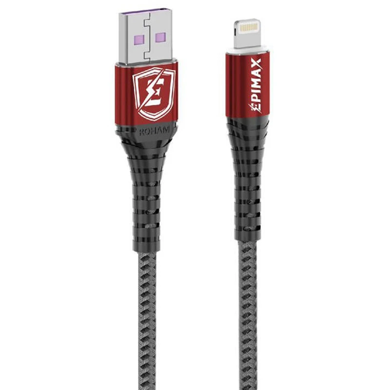 کابل لایتنینگ فست شارژ 5 آمپر اپی مکس EC-43 طول 1.2 متر