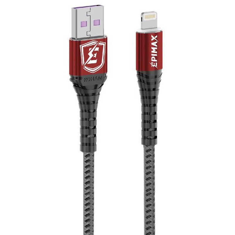 کابل آیفونی فست شارژ Epimax EC-43 5A PD 1.2m