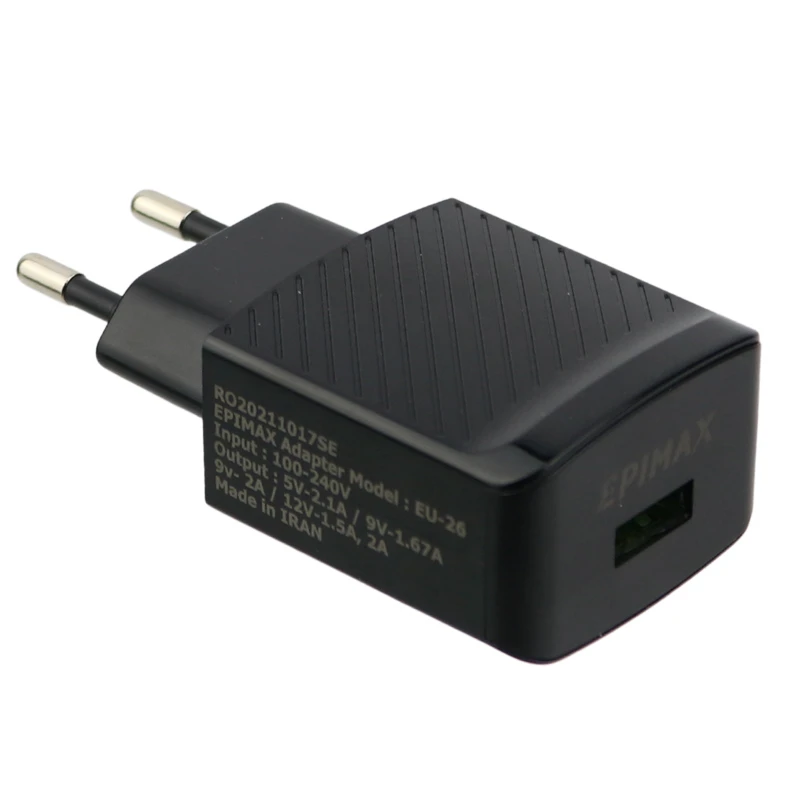 کلگی فست شارژ Epimax EU-26 2.1A QC3.0