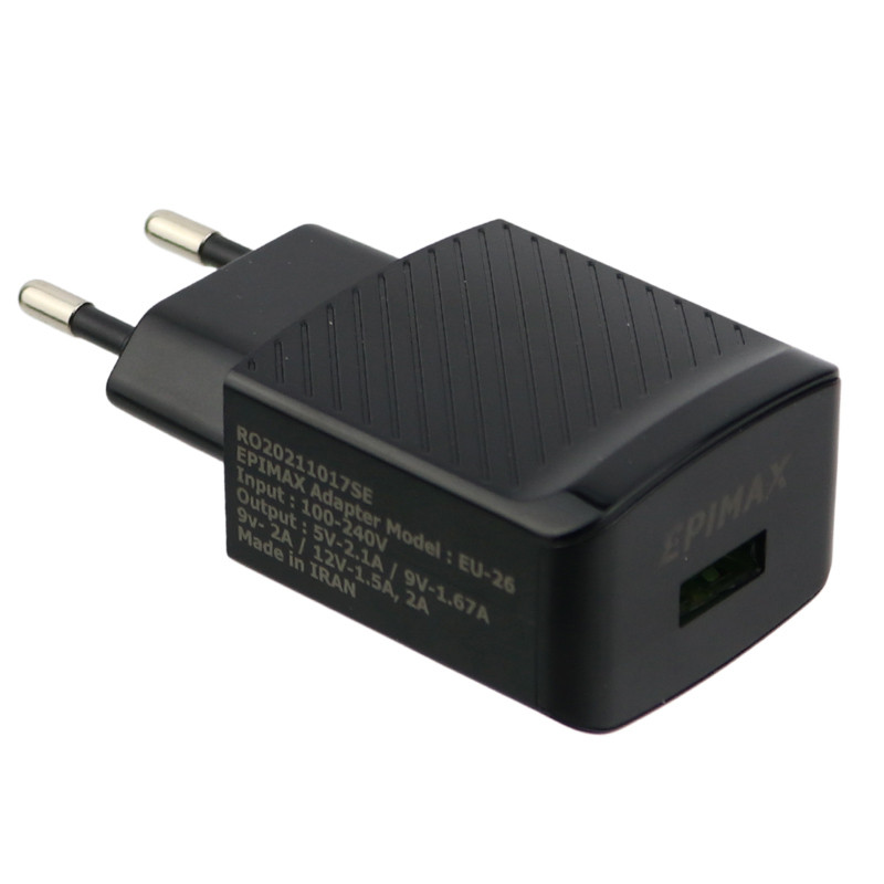 کلگی فست شارژ Epimax EU-26 2.1A QC3.0