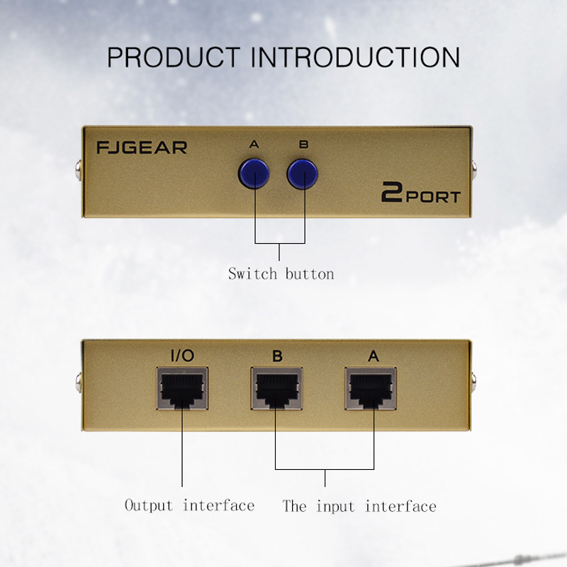 سوییچ FJGEAR FJ-RJ45-2 2Port