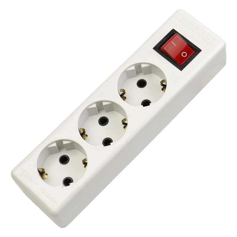چند راهی 3 خانه برق بدون سیم ارت دار فرحان الکتریک Farhan Electric FE333