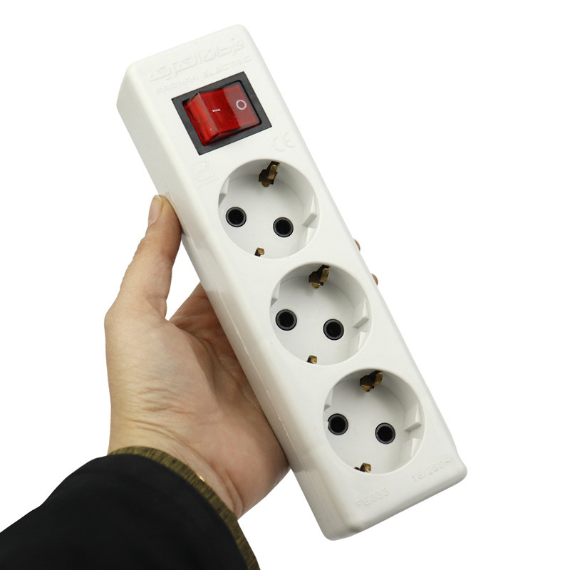 چند راهی 3 خانه برق بدون سیم ارت دار فرحان الکتریک Farhan Electric FE333