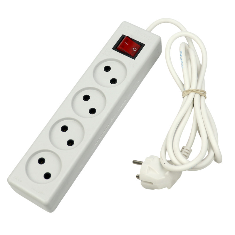 چند راهی 4 خانه برق Farhan Electric F444 با کابل 1٫8 متری