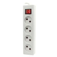 چند راهی 4 خانه برق Farhan Electric F444-5 با کابل 3 متری