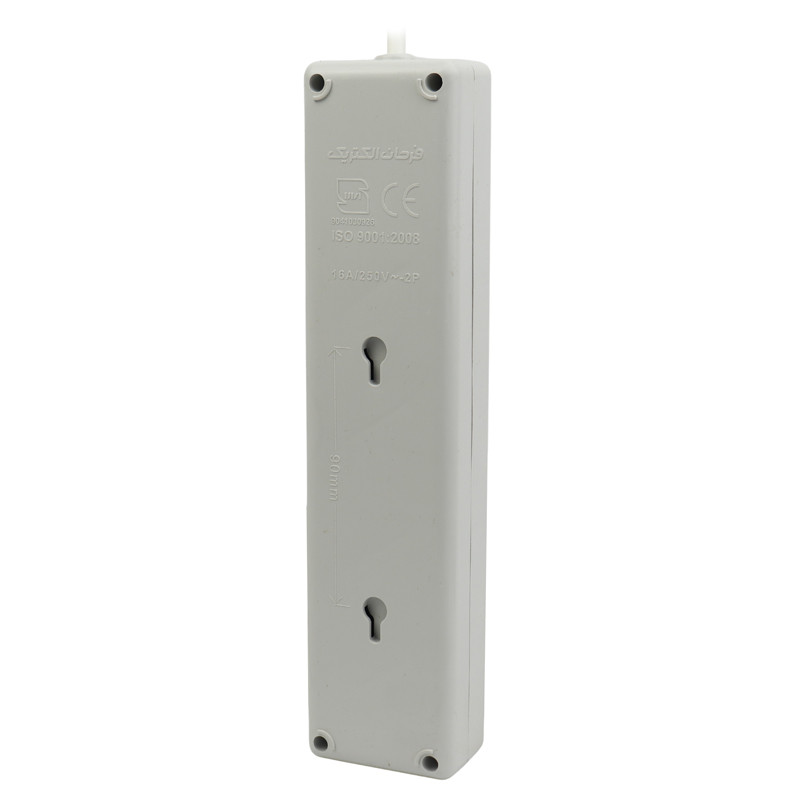 چند راهی 4 خانه برق Farhan Electric F444-5 با کابل 3 متری
