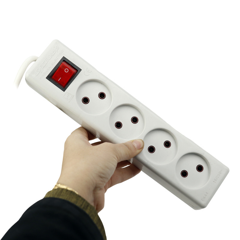 چند راهی 4 خانه برق Farhan Electric F444-5 با کابل 3 متری
