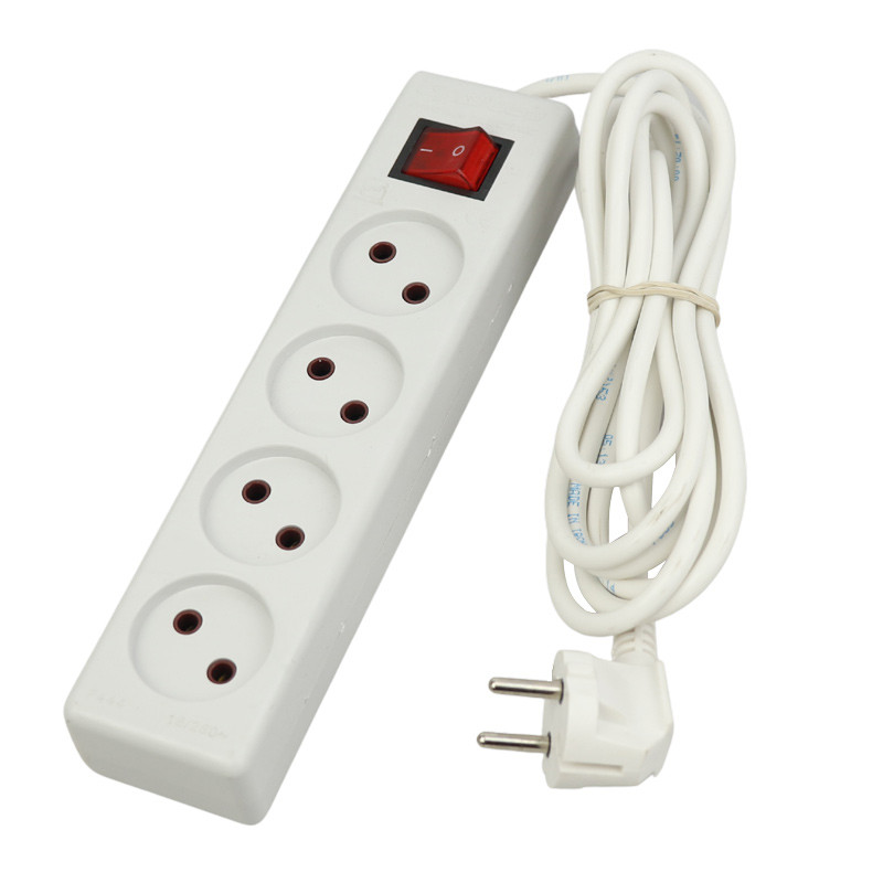 چند راهی 4 خانه برق Farhan Electric F444-5 با کابل 3 متری