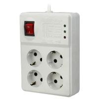 محافظ برق صوتی تصویری 4 خانه ارت دار فرحان الکتریک با کابل 1٫8 متری Farhan Electric FEPS444