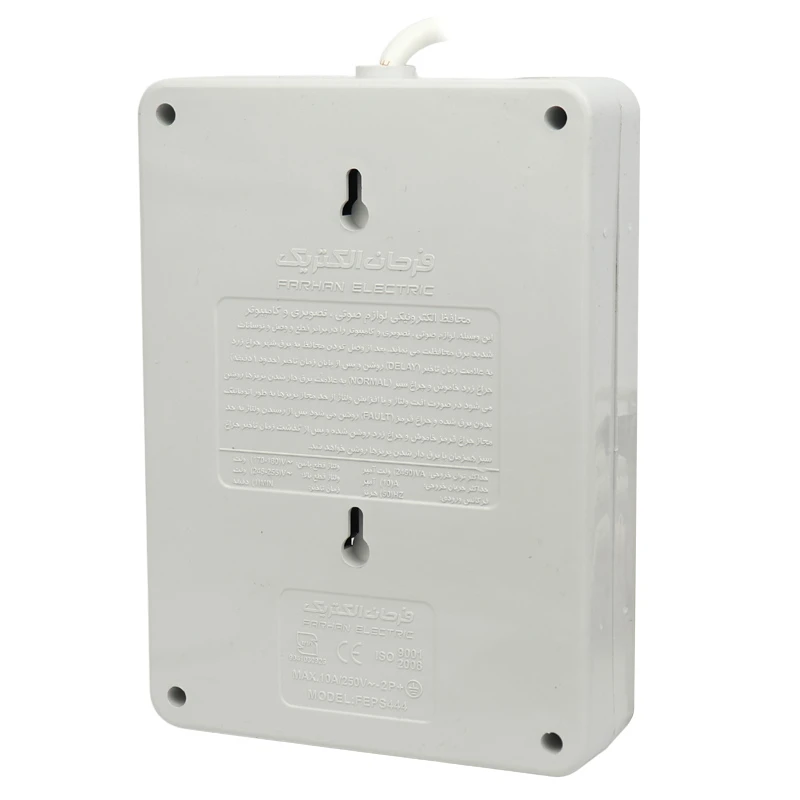 محافظ برق صوتی تصویری 4 خانه ارت دار فرحان الکتریک با کابل 5 متری Farhan Electric FEPS444