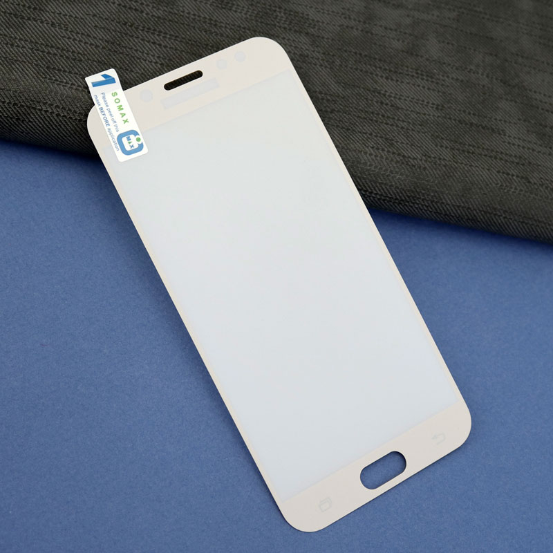گلس تمام چسب Nano Pet سامسونگ J7 Pro طلایی
