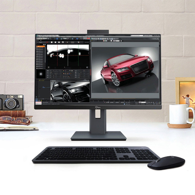 آل این وان Gplus GIO-K245HNC Core i5 (9400) 8GB 1TB+256GB SSD Intel 23.8″ FHD