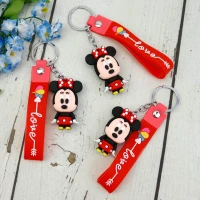 جاکلیدی سیلیکونی + بند آویز سیلیکونی میکی موس