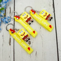 جاکلیدی سیلیکونی + بند آویز سیلیکونی باب اسفنجی