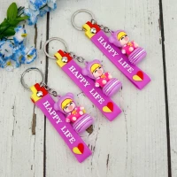 جاکلیدی سیلیکونی + بند آویز سیلیکونی نوزاد نشسته