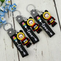 جاکلیدی سیلیکونی + بند آویز سیلیکونی فضایی مشکی