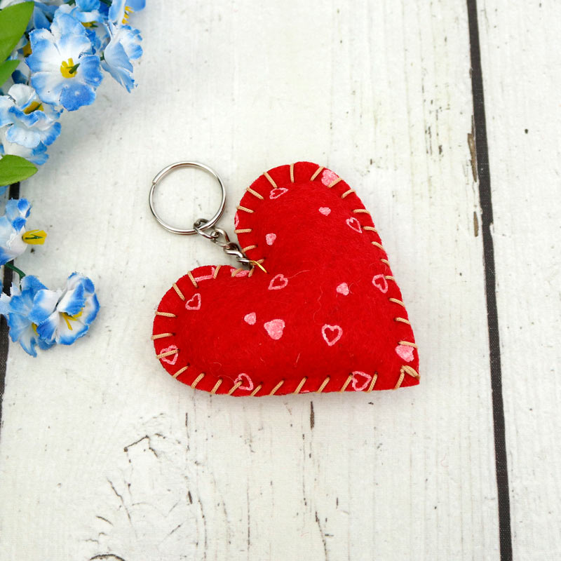 جاکلیدی قلب Love قرمز