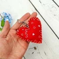جاکلیدی قلب Love قرمز