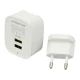 شارژر دیواری فست شارژ kingStar KW152C 2Port 2.4A 12W + کابل Type-C