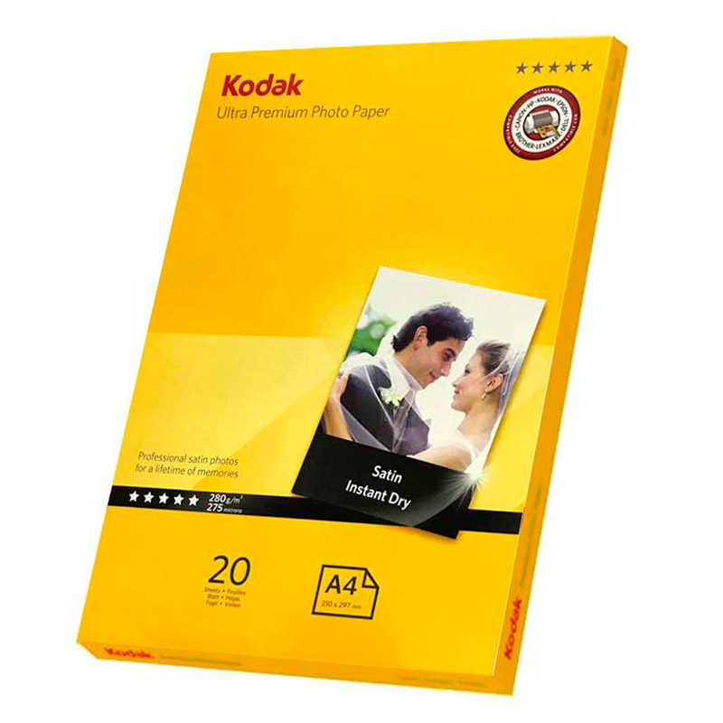 کاغذ عکس Kodak Ultra Premium Satin A4 بسته ۲۰ عددی