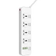 چند راهی 4 خانه الدینیو SC4408 با کابل 2 متری + شارژر USB