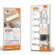 چند راهی 4 خانه الدینیو SC4408 با کابل 2 متری + شارژر USB