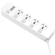 چند راهی 4 خانه الدینیو SC4408 با کابل 2 متری + شارژر USB