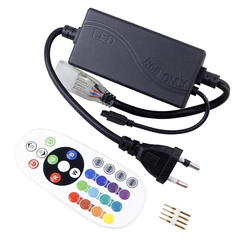 سوکت ریسه RGB طول 50 سانتی متری + ریموت کنترل