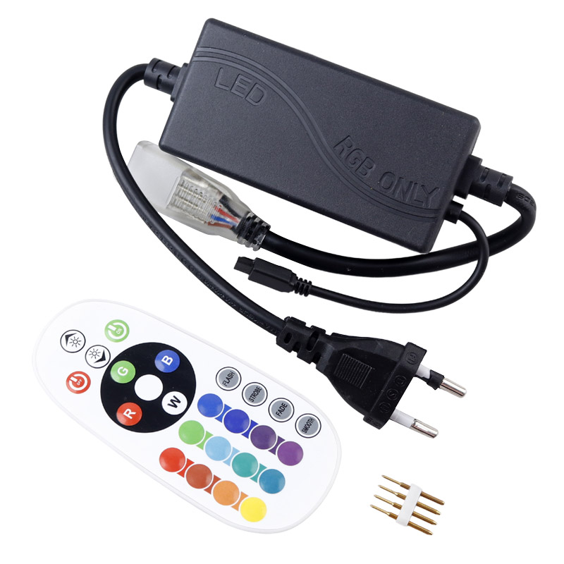 سوکت ریسه RGB طول 50 سانتی متری + ریموت کنترل