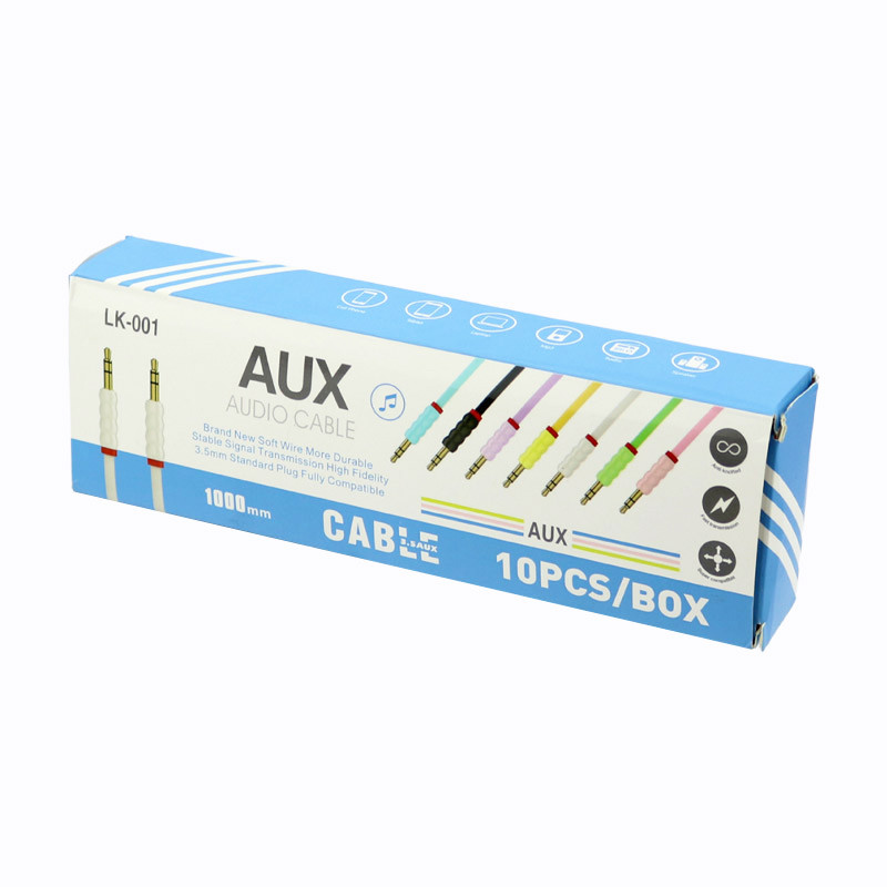 کابل LK-001 AUX 1m رنگی