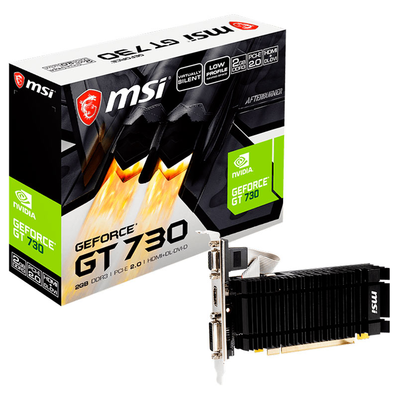کارت گرافیک MSI N730K-2GD3H/LPV1 GeForce GT730 OC 2GB DDR3 64Bit