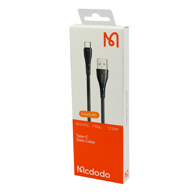 کابل کوتاه تایپ سی فست شارژ Mcdodo CA-746 3A QC4.0 20cm