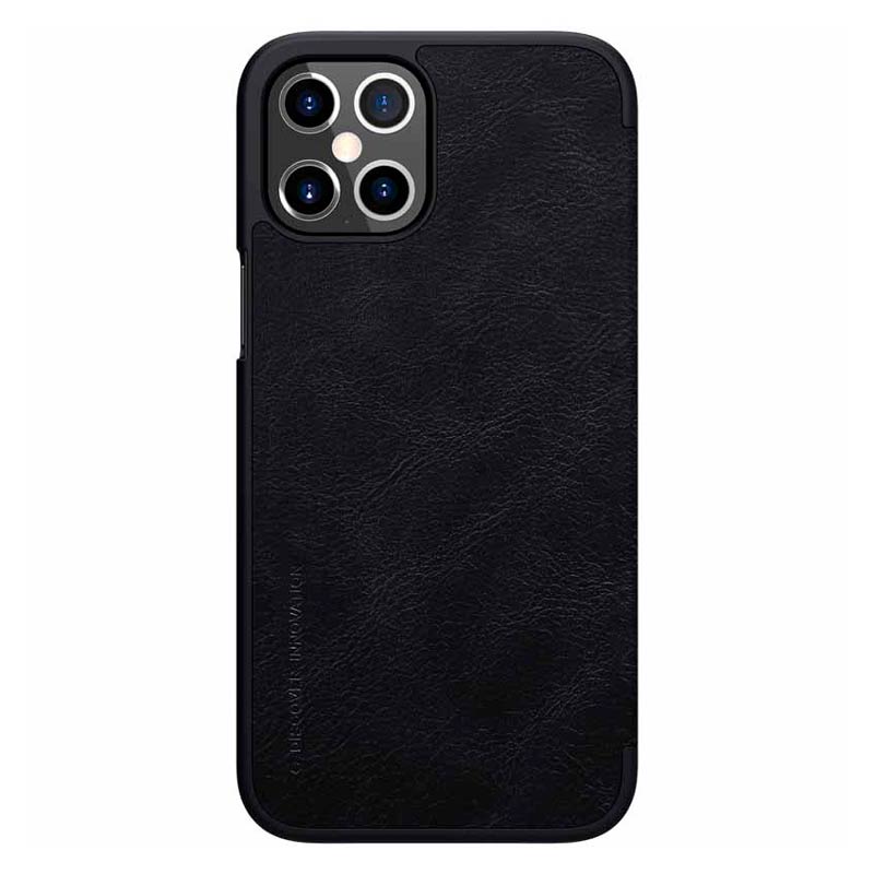 کیف چرمی اورجینال محافظ لنزدار QIN نیلکین Apple iPhone 12 Pro Max