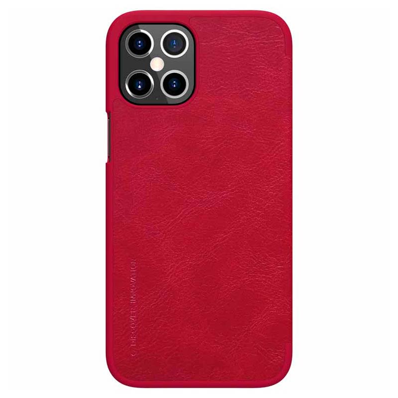 کیف چرمی اورجینال محافظ لنزدار QIN نیلکین Apple iPhone 12 Pro Max