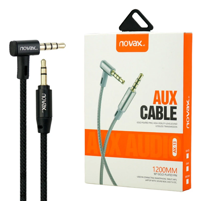 کابل AUX نواکس AX-13 یکسر L طول 1.2 متر