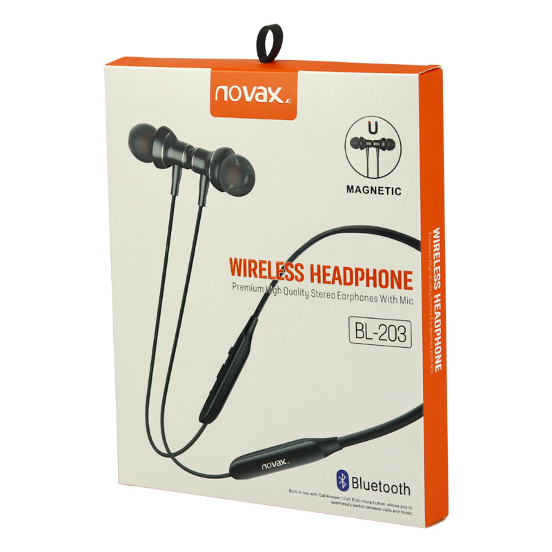 هندزفری بلوتوث دورگردنی Novax BL-203