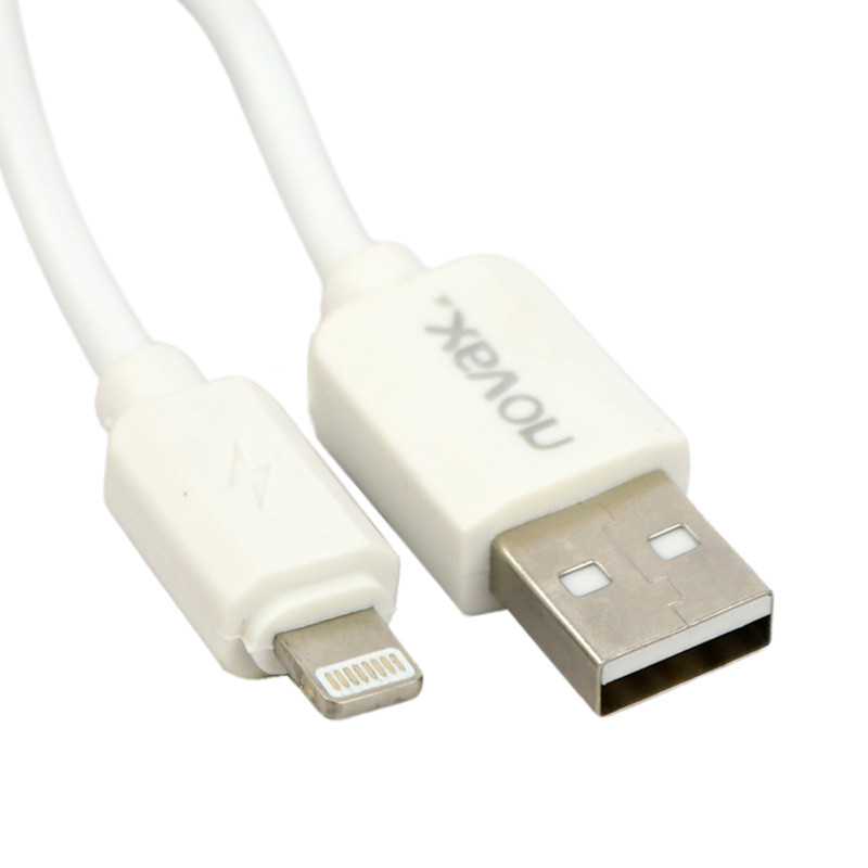 شارژر دیواری فست شارژ Novax Ch-102 3Port QC3 2.4A PD + کابل آیفونی