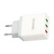 شارژر دیواری فست شارژ Novax Ch-102 3Port QC3 2.4A PD + کابل آیفونی