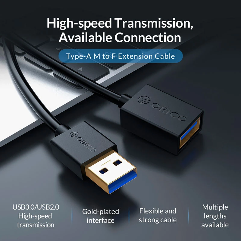 کابل افزایش طول USB3.0 اوریکو U3-MAA01 طول 1 متر